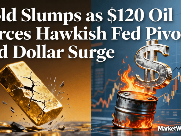 Gold Slumps as $120 Oil Forces Hawkish Fed Pivot and Dollar Surge