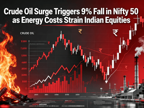 Crude Oil Surge Triggers 9% Fall in Nifty 50 as Energy Costs Strain Indian Equities