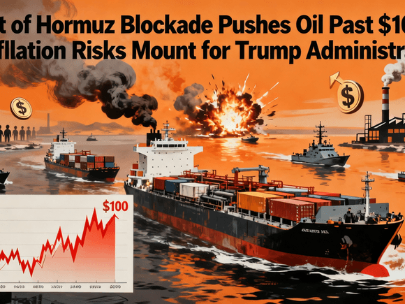Strait of Hormuz Blockade Pushes Oil Past $100 as Stagflation Risks Mount for Trump Administration