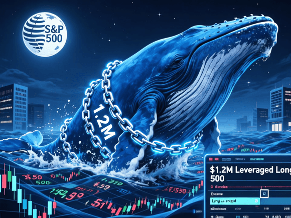 Whale Takes $1.2 Million Leveraged Long on S&P 500 During Market Closure