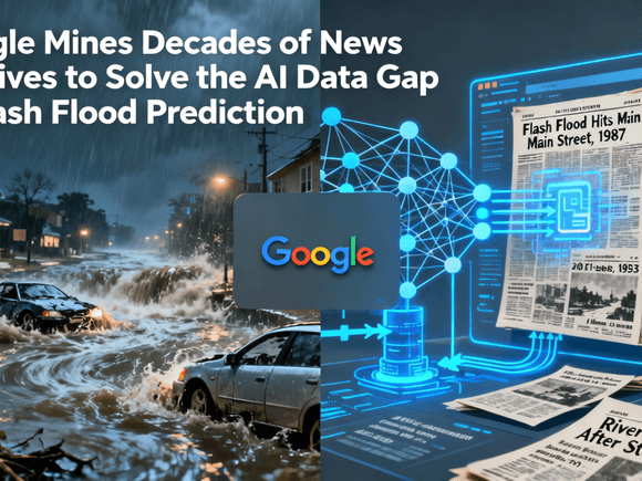 Google Mines Decades of News Archives to Solve the AI Data Gap in Flash Flood Prediction