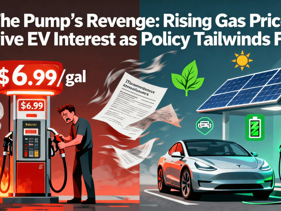 The Pump’s Revenge: Rising Gas Prices Revive EV Interest as Policy Tailwinds Fade