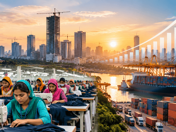 Bangladesh Economy Rebounds to 4.6% in June Quarter as Industry Recovers