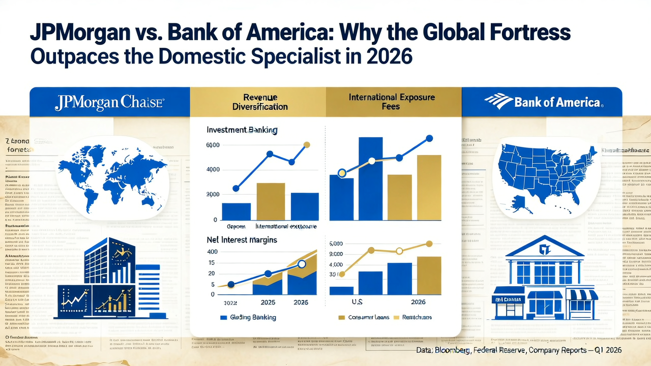 JPMorgan vs. Bank of America: Why the Global Fortress Outpaces the Domestic Specialist in 2026