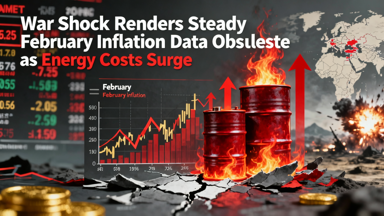 War Shock Renders Steady February Inflation Data Obsolete as Energy Costs Surge