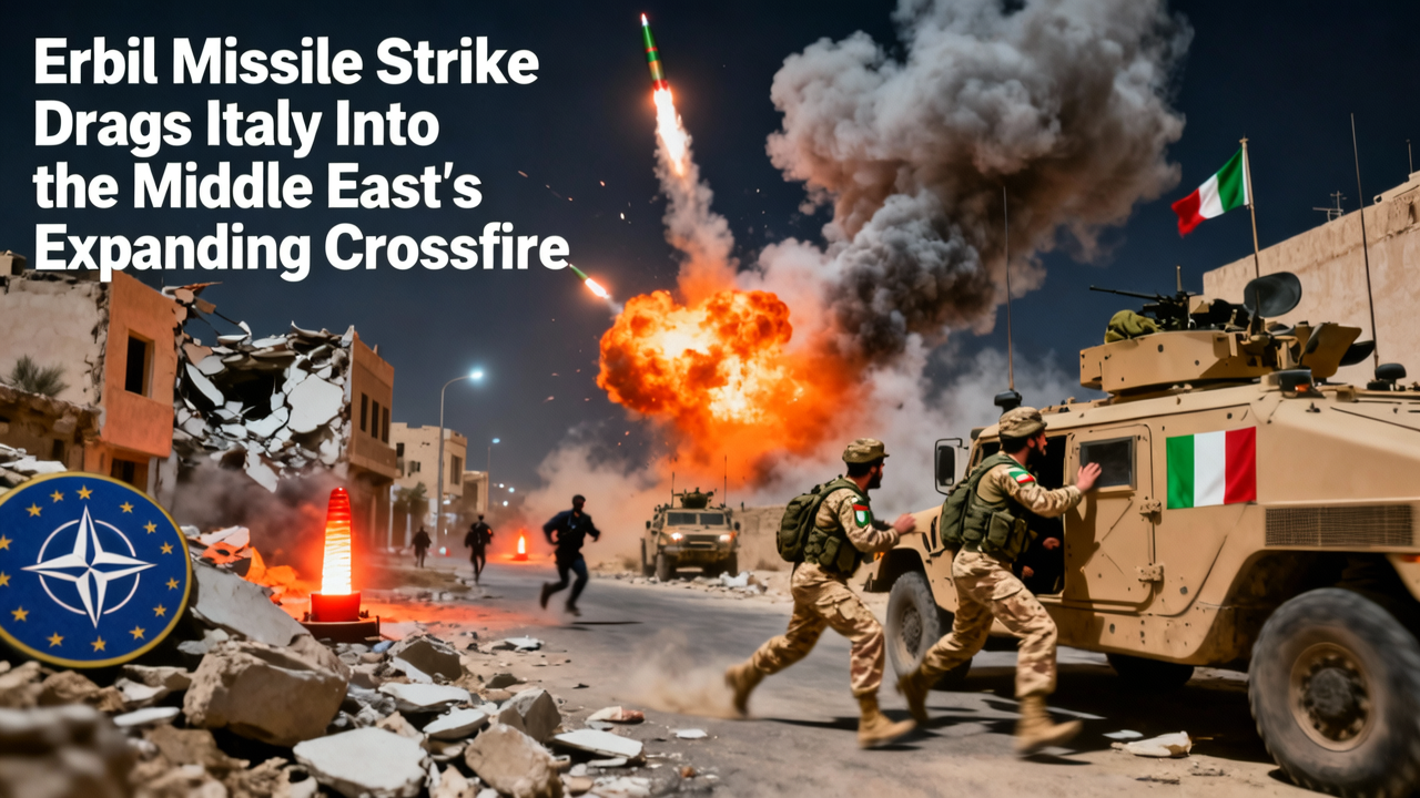 Erbil Missile Strike Drags Italy Into the Middle East’s Expanding Crossfire
