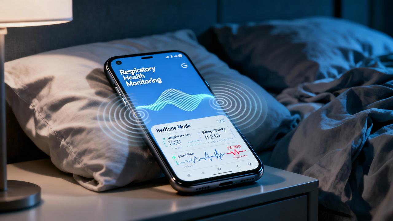 Google Pixel Bedtime Mode Transforms Smartphones into Respiratory Health Monitors