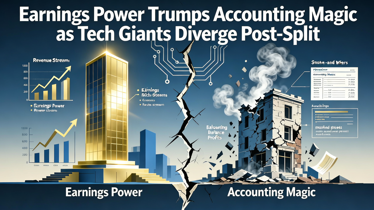 Earnings Power Trumps Accounting Magic as Tech Giants Diverge Post-Split
