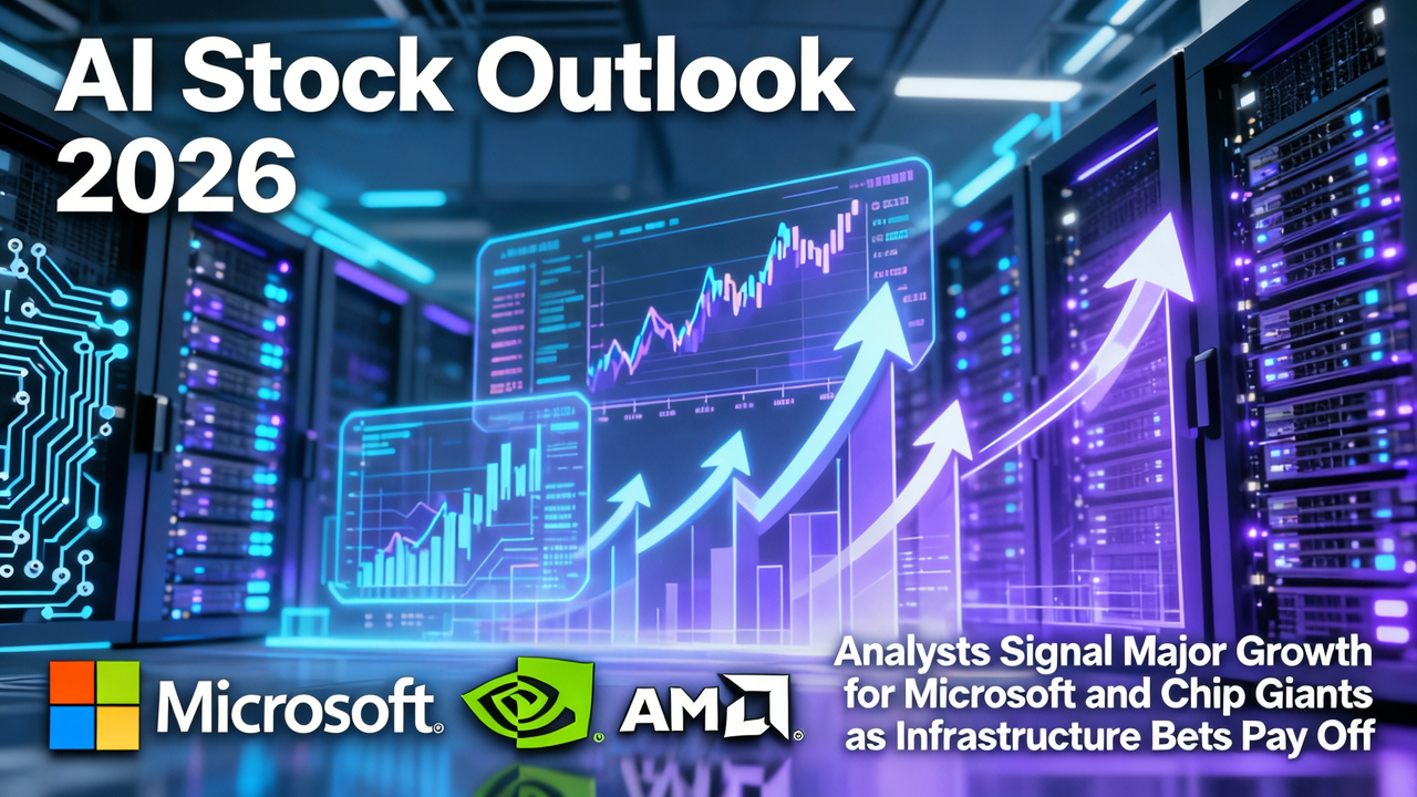AI Stock Outlook 2026: Analysts Signal Major Growth for Microsoft and Chip Giants as Infrastructure Bets Pay Off