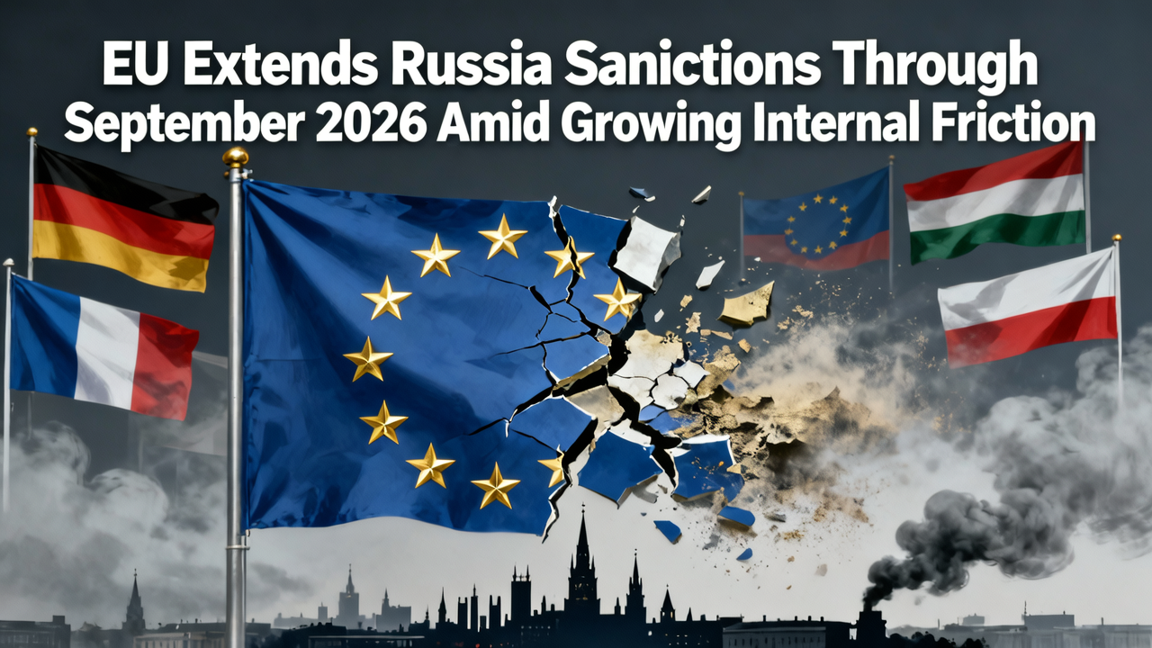 EU Extends Russia Sanctions Through September 2026 Amid Growing Internal Friction