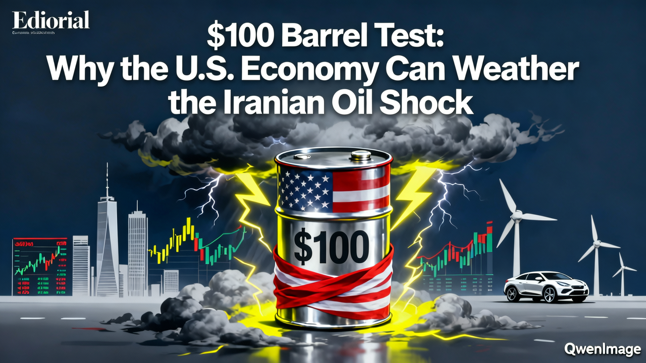 The $100 Barrel Test: Why the U.S. Economy Can Weather the Iranian Oil Shock