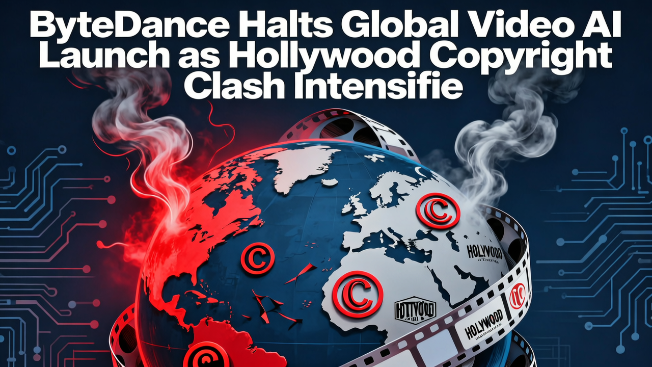 ByteDance Halts Global Video AI Launch as Hollywood Copyright Clash Intensifies