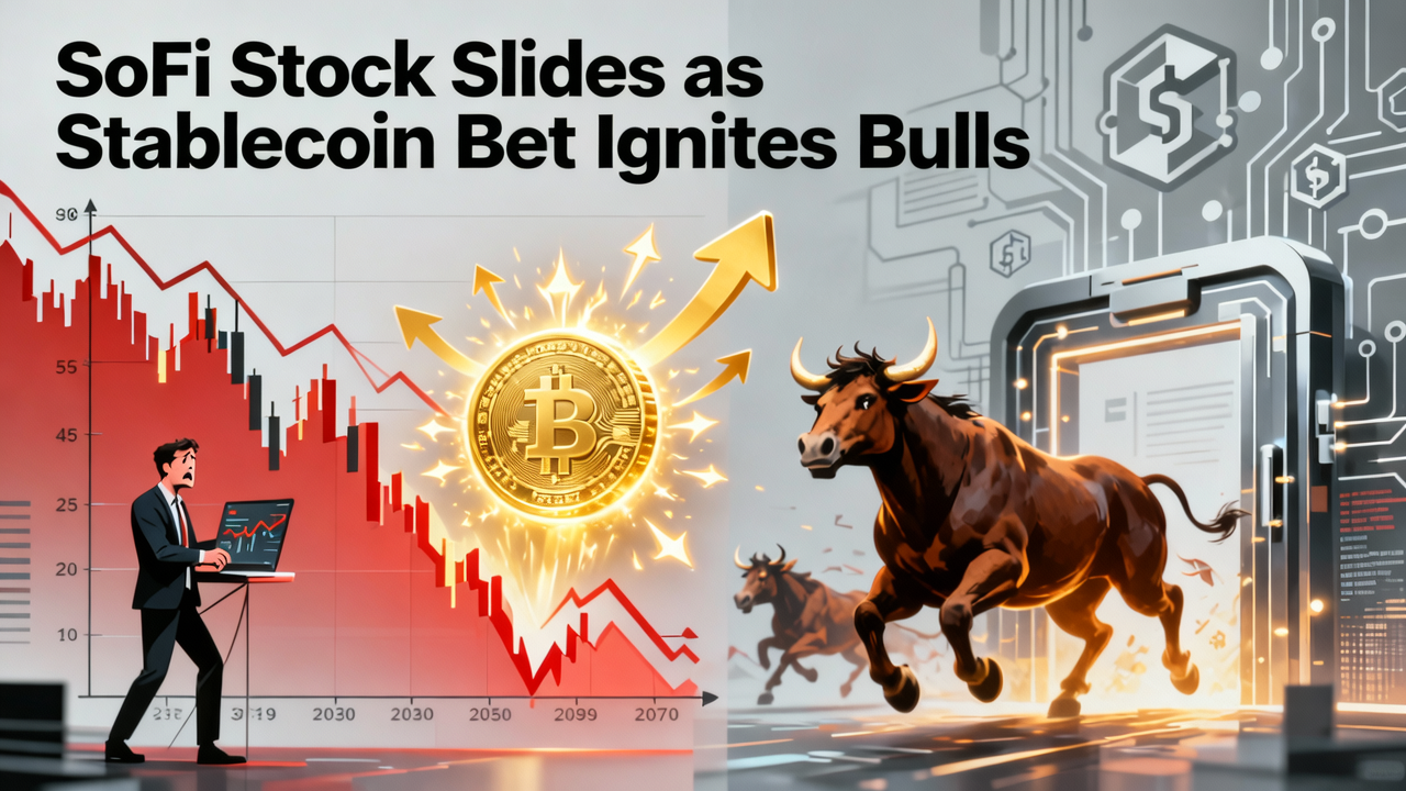 SoFi Stock Slides as Stablecoin Bet Ignites Bulls