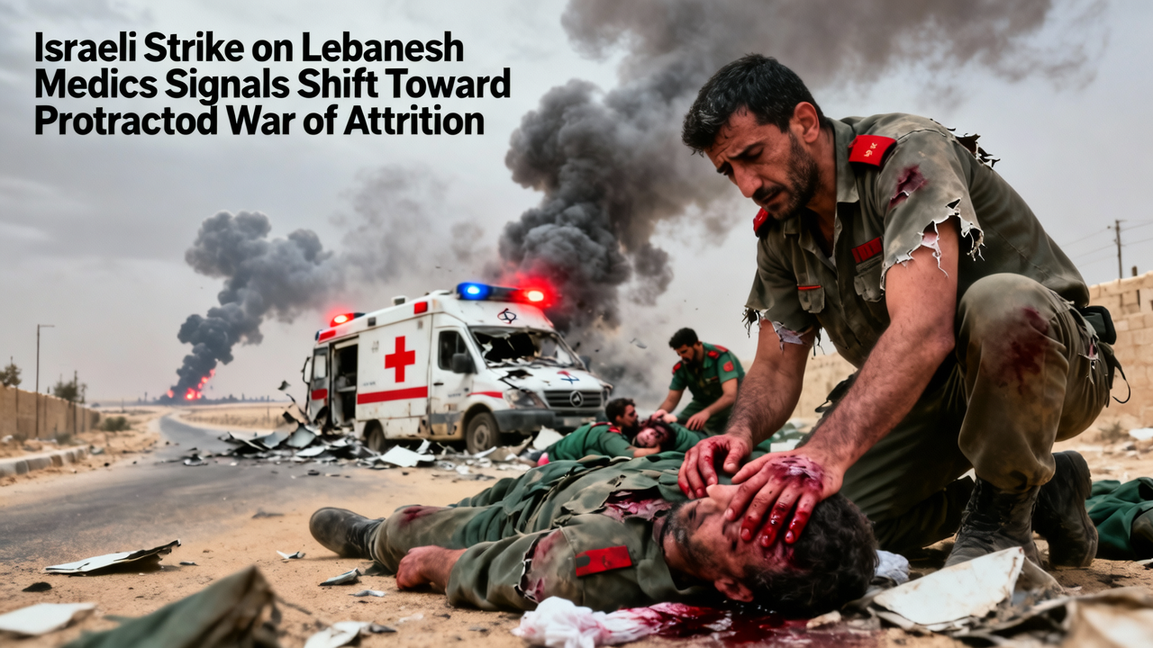 Israeli Strike on Lebanese Medics Signals Shift Toward Protracted War of Attrition