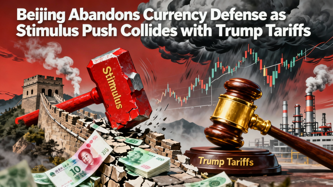 Beijing Abandons Currency Defense as Stimulus Push Collides with Trump Tariffs