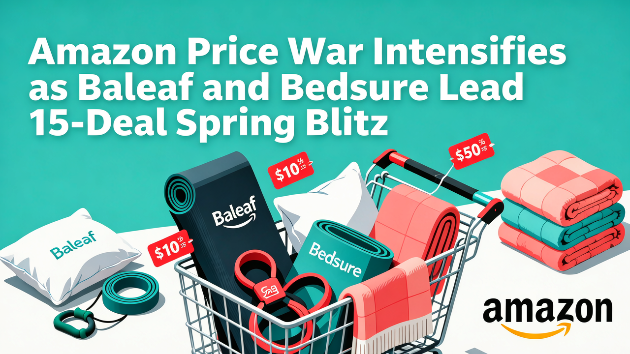 Amazon Price War Intensifies as Baleaf and Bedsure Lead 15-Deal Spring Blitz