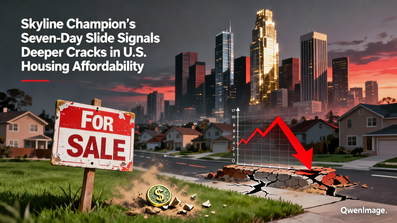 Skyline Champion’s Seven-Day Slide Signals Deeper Cracks in U.S. Housing Affordability