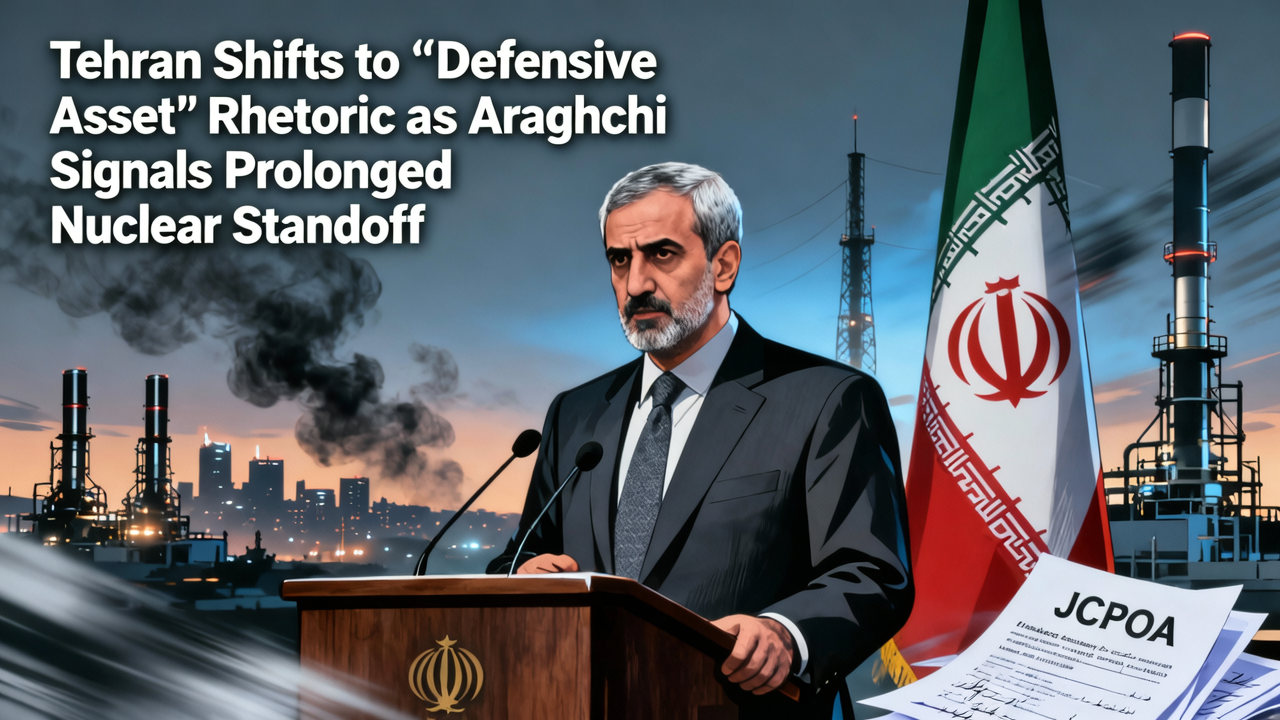 Tehran Shifts to 'Defensive Asset' Rhetoric as Araghchi Signals Prolonged Nuclear Standoff