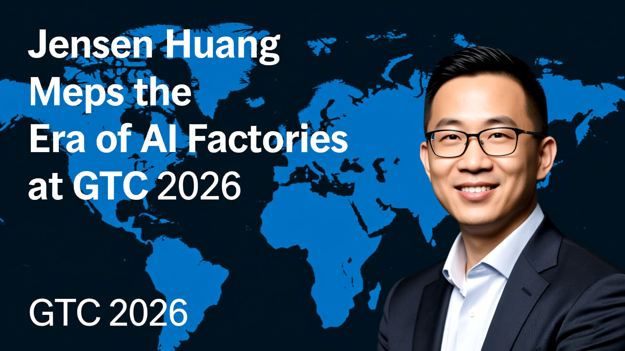 Jensen Huang Maps the Era of AI Factories at GTC 2026
