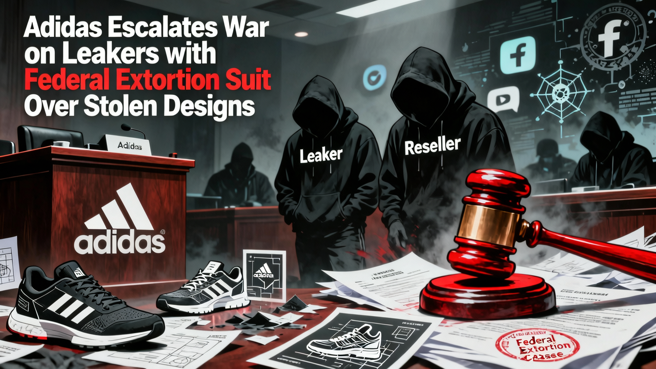 Adidas Escalates War on Leakers with Federal Extortion Suit Over Stolen Designs