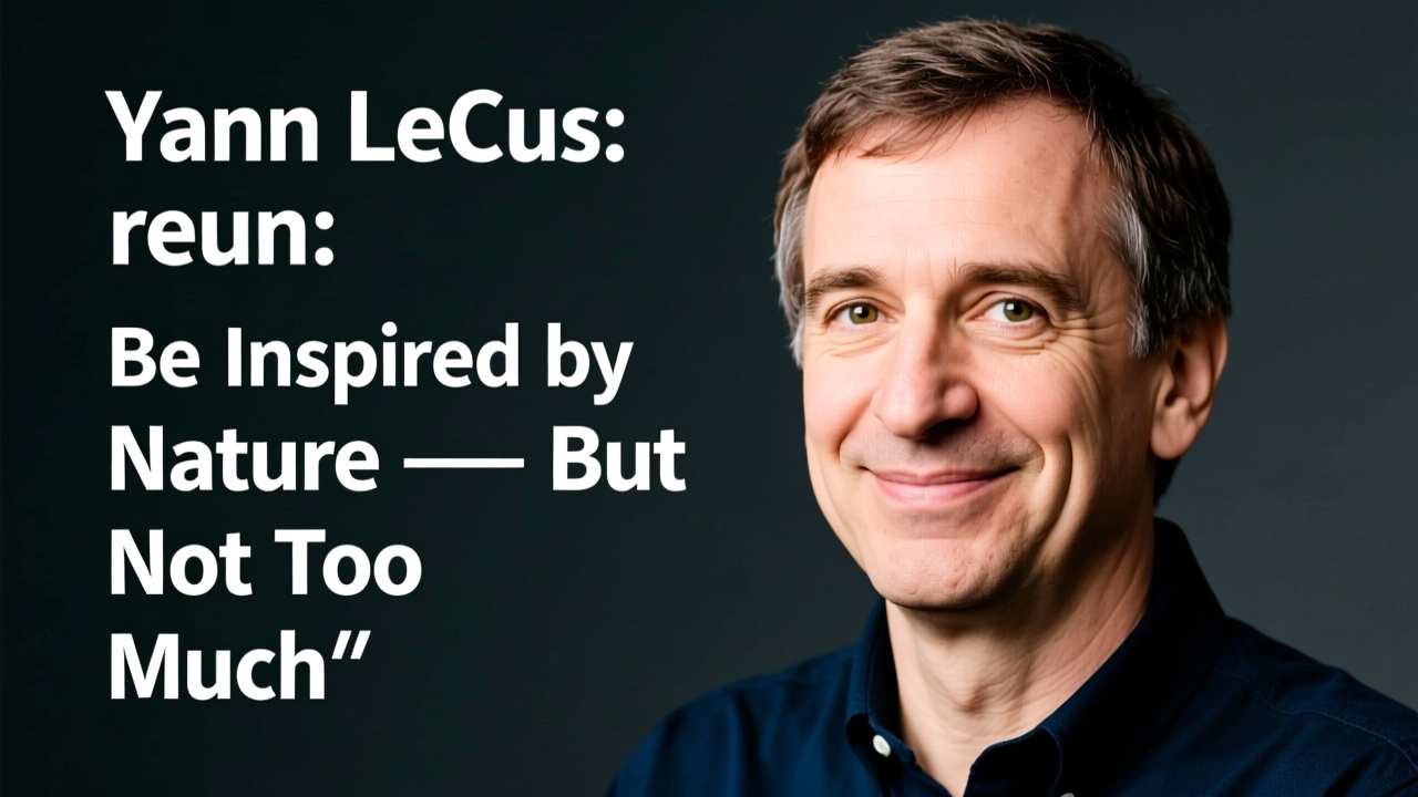 Yann LeCun: "Be Inspired by Nature — But Not Too Much"