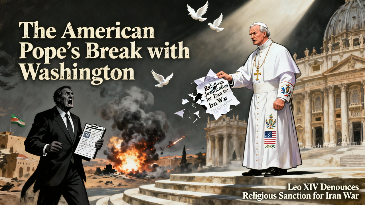 The American Pope’s Break with Washington: Leo XIV Denounces Religious Sanction for Iran War