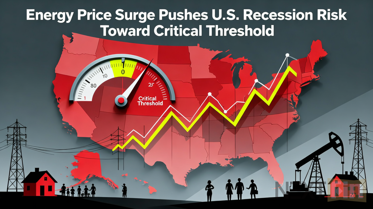 Energy Price Surge Pushes U.S. Recession Risk Toward Critical Threshold