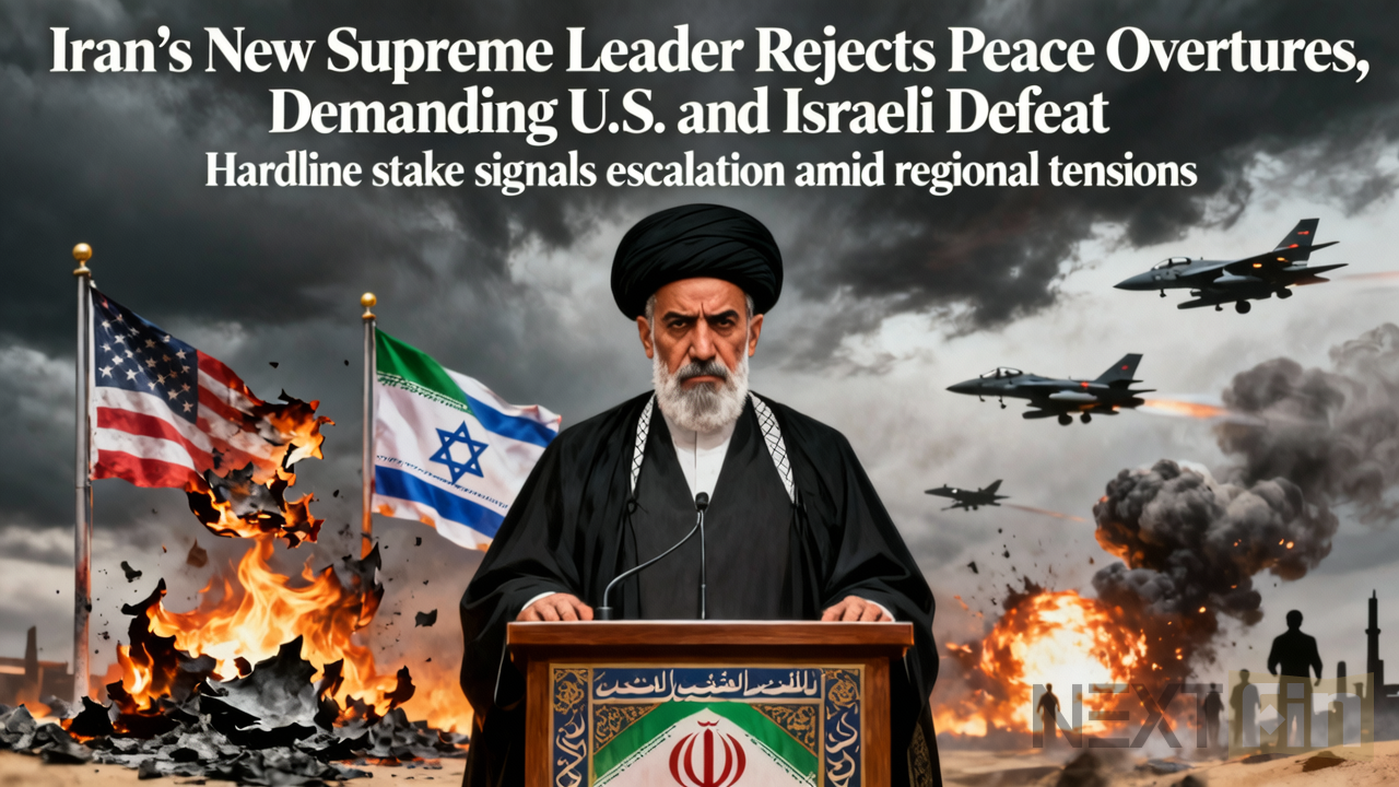Iran’s New Supreme Leader Rejects Peace Overtures, Demanding U.S. and Israeli Defeat