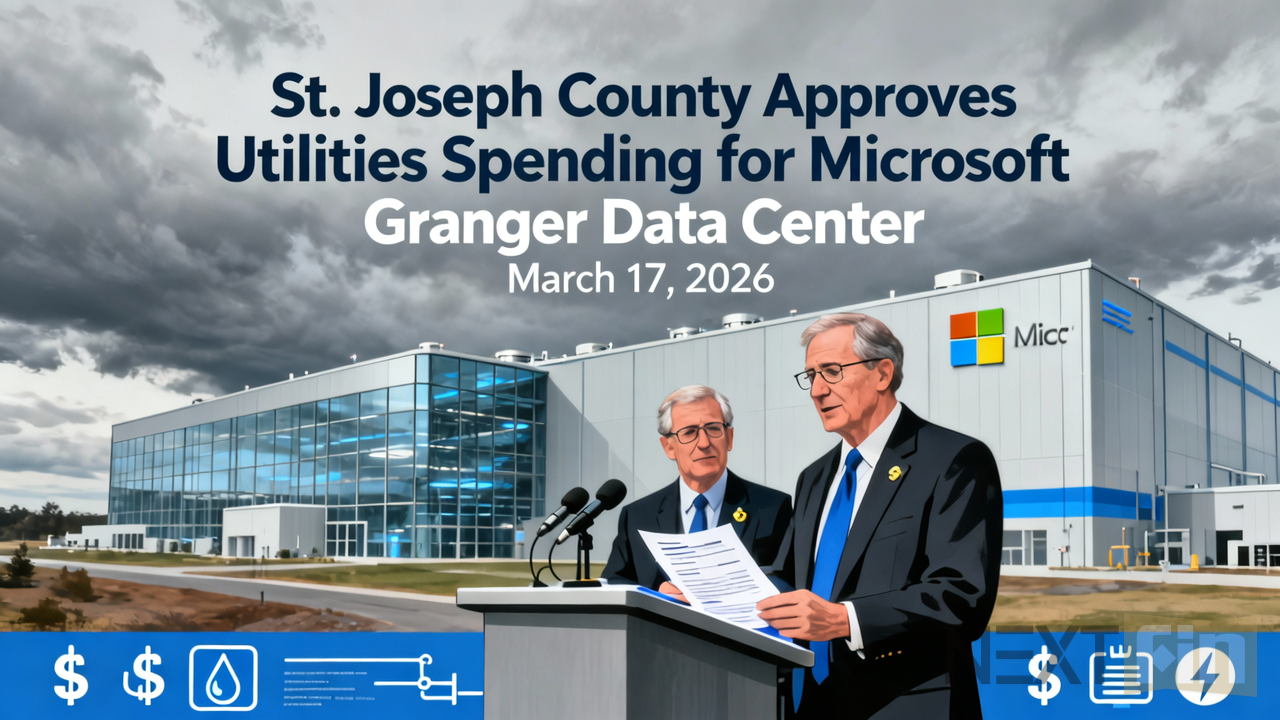 St. Joseph County Approves Utilities Spending for Microsoft Granger Data Center, March 17, 2026