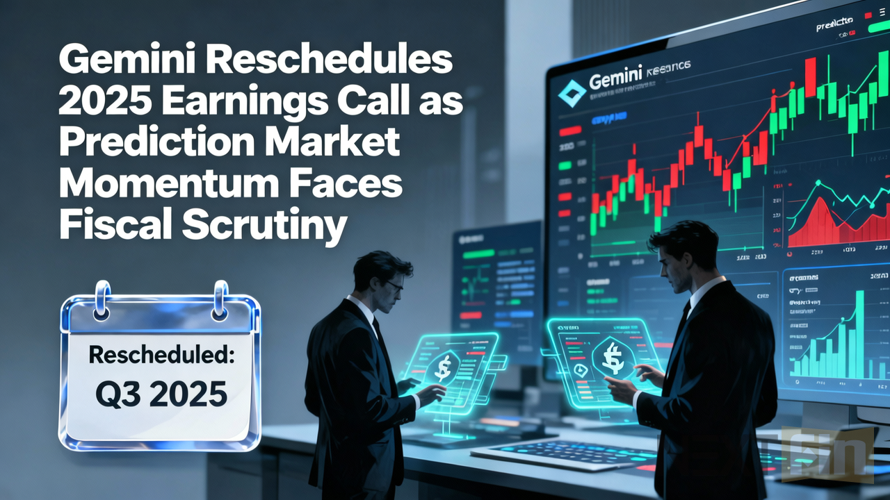 Gemini Reschedules 2025 Earnings Call as Prediction Market Momentum Faces Fiscal Scrutiny