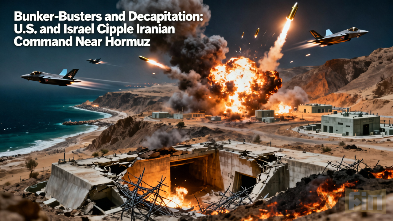 Bunker-Busters and Decapitation: U.S. and Israel Cripple Iranian Command Near Hormuz
