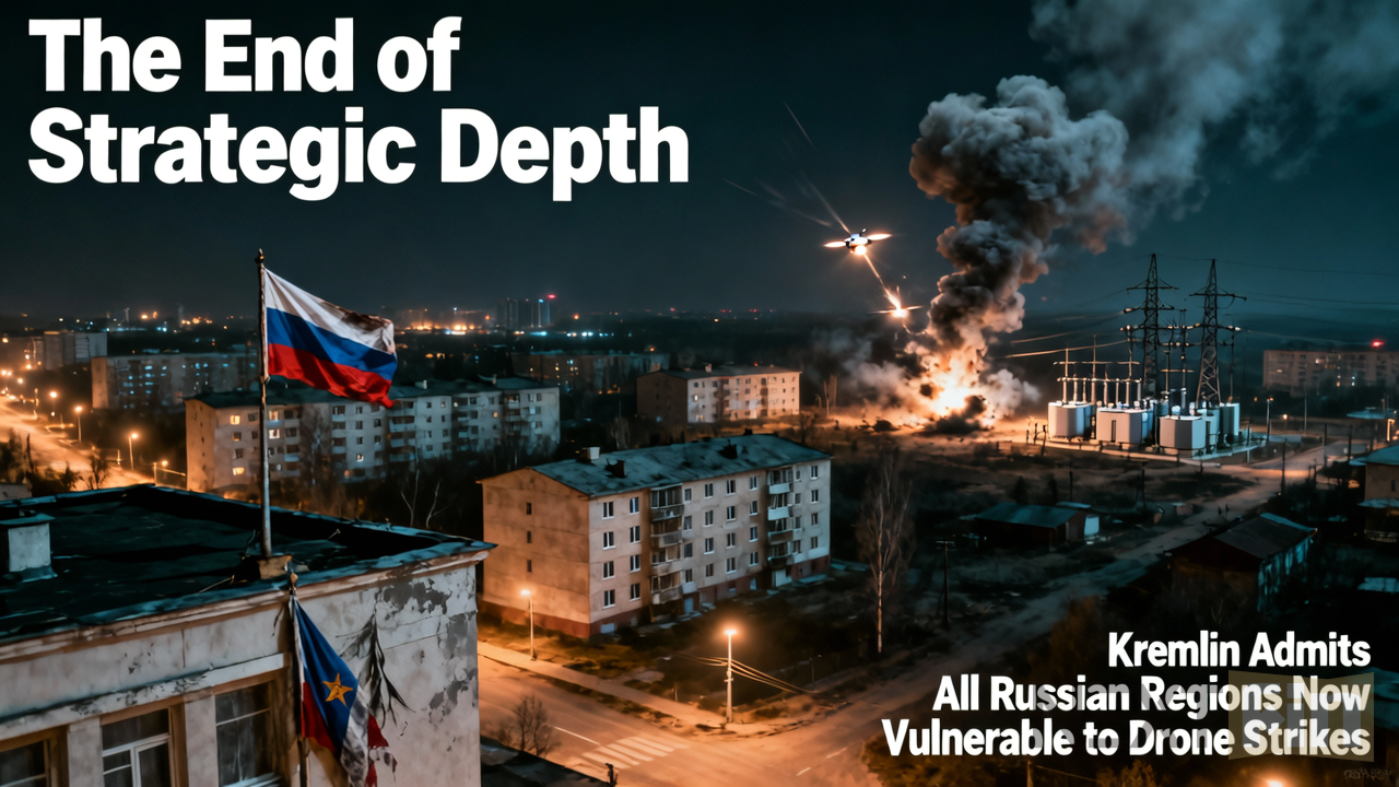 The End of Strategic Depth: Kremlin Admits All Russian Regions Now Vulnerable to Drone Strikes