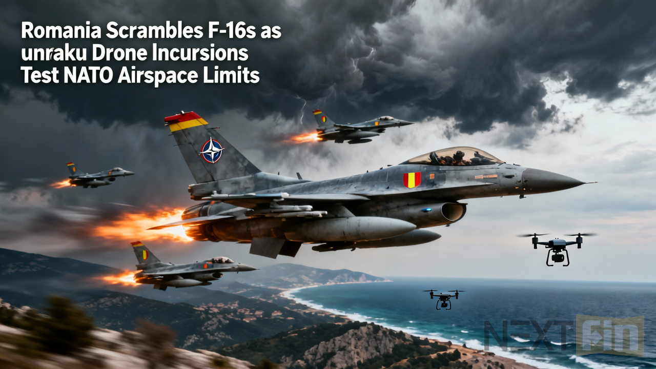 Romania Scrambles F-16s as Drone Incursions Test NATO Airspace Limits