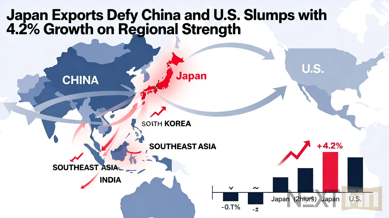 Japan Exports Defy China and U.S. Slumps with 4.2% Growth on Regional Strength