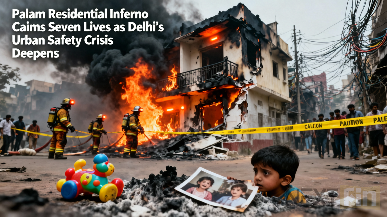 Palam Residential Inferno Claims Seven Lives as Delhi’s Urban Safety Crisis Deepens