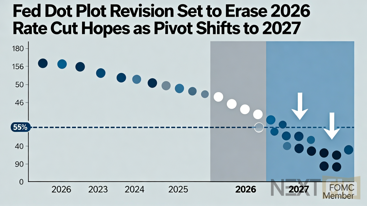 Fed Dot Plot Revision Set to Erase 2026 Rate Cut Hopes as Pivot Shifts to 2027