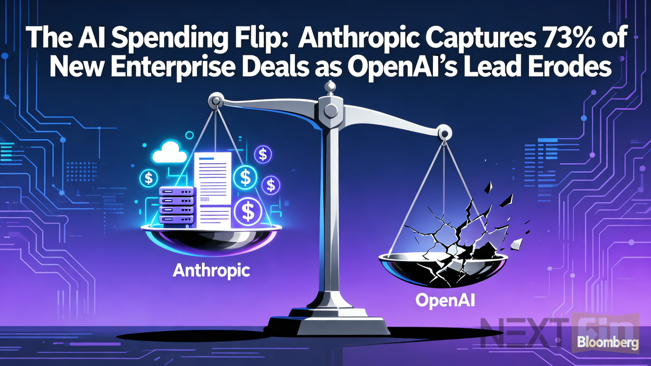 The AI Spending Flip: Anthropic Captures 73% of New Enterprise Deals as OpenAI’s Lead Erodes