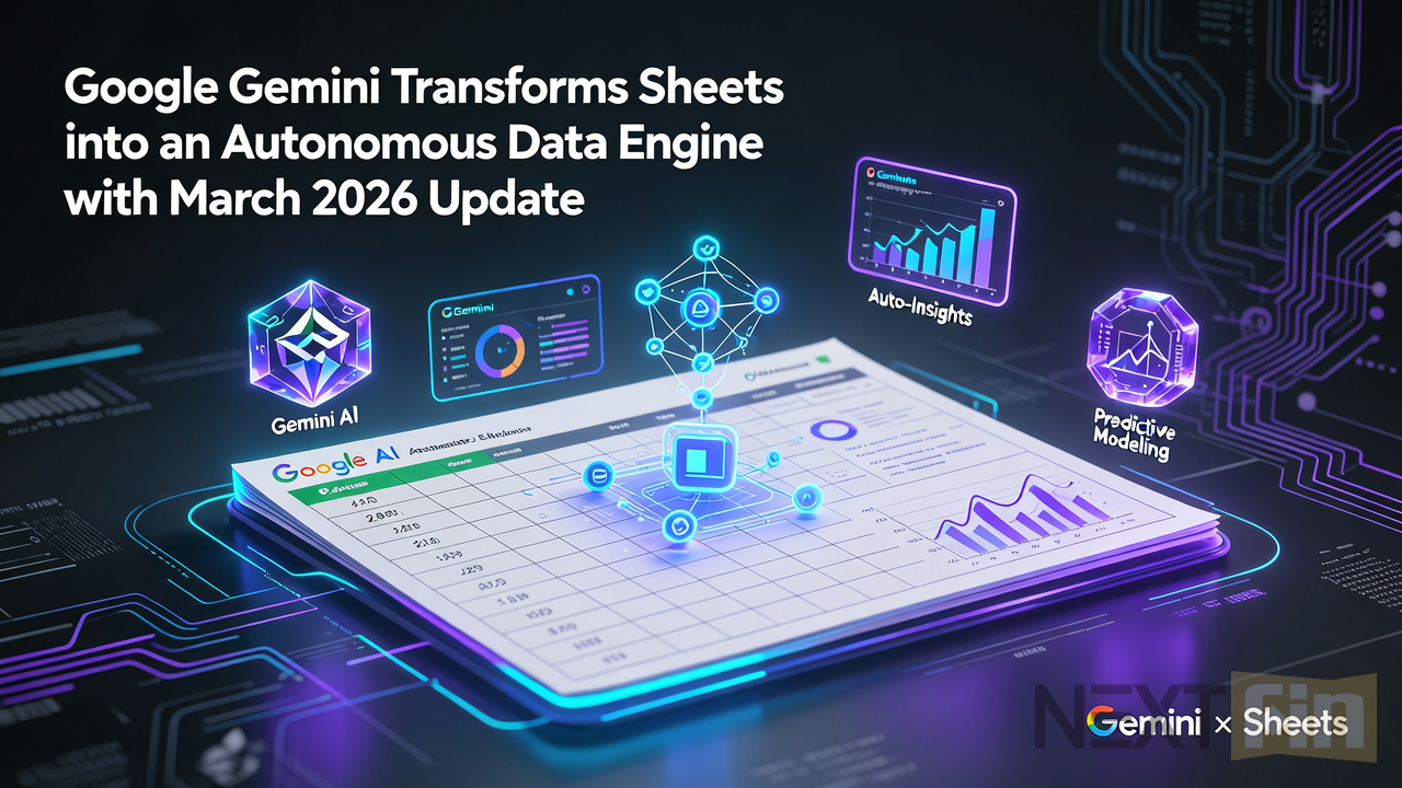 Google Gemini Transforms Sheets into an Autonomous Data Engine with March 2026 Update