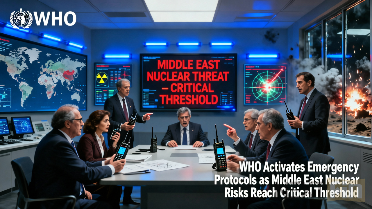 WHO Activates Emergency Protocols as Middle East Nuclear Risks Reach Critical Threshold