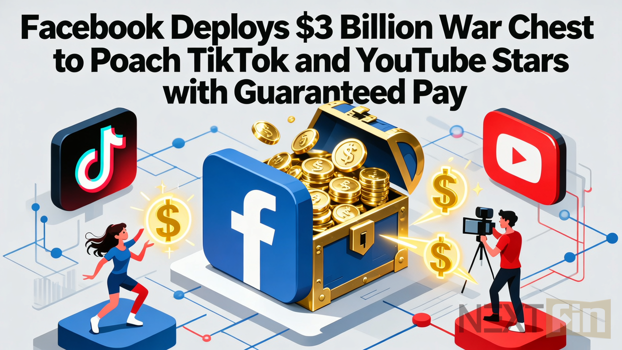 Facebook Deploys $3 Billion War Chest to Poach TikTok and YouTube Stars with Guaranteed Pay