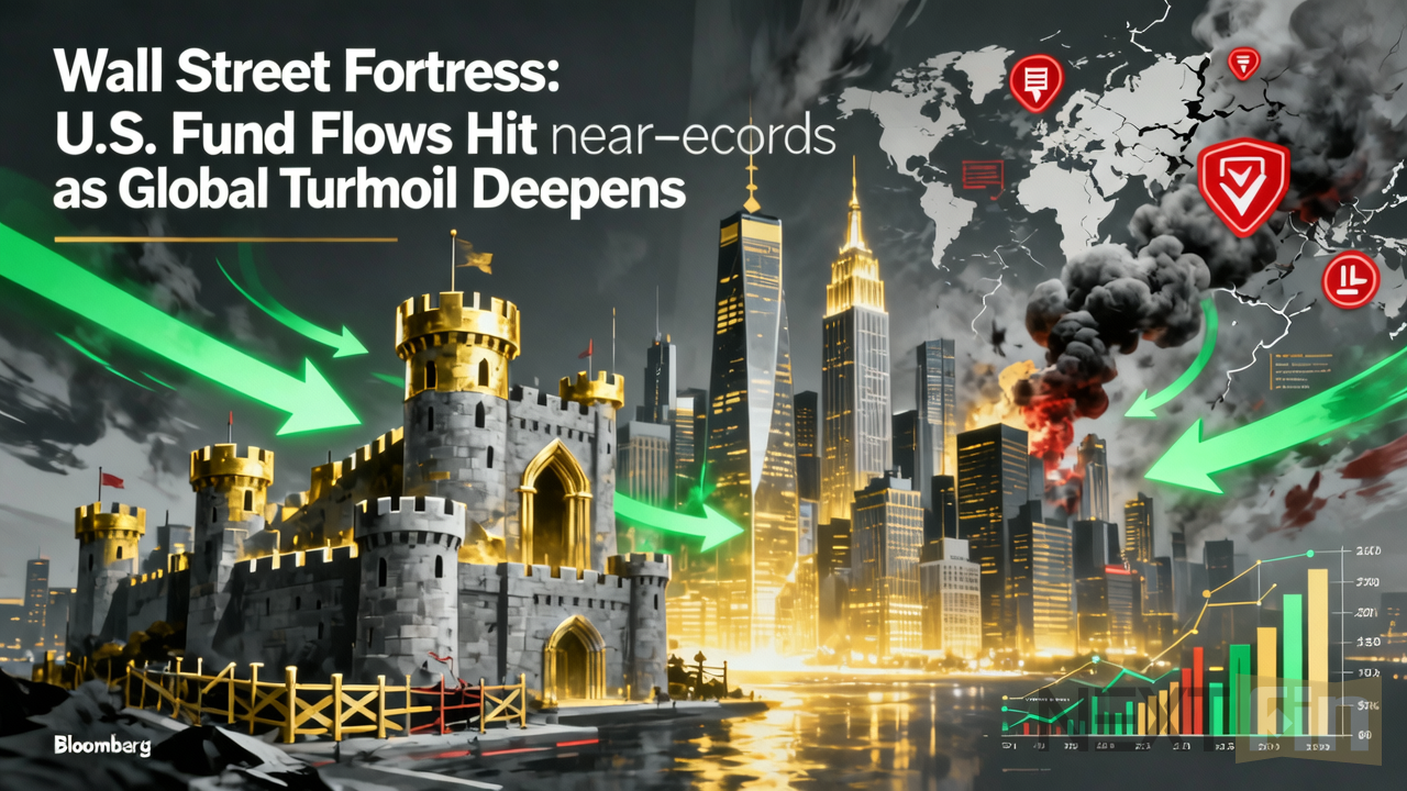 Wall Street Fortress: U.S. Fund Flows Hit Near-Records as Global Turmoil Deepens