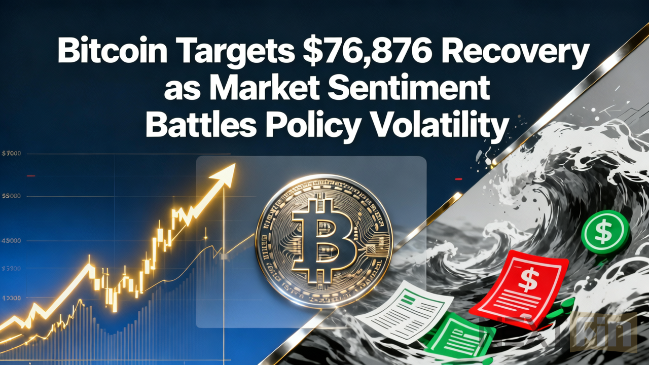 Bitcoin Targets $76,876 Recovery as Market Sentiment Battles Policy Volatility