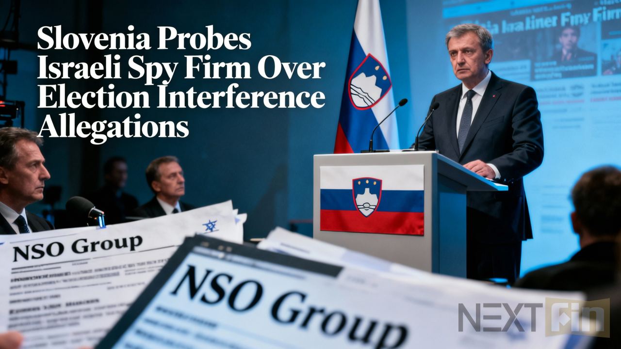 Slovenia Probes Israeli Spy Firm Over Election Interference Allegations