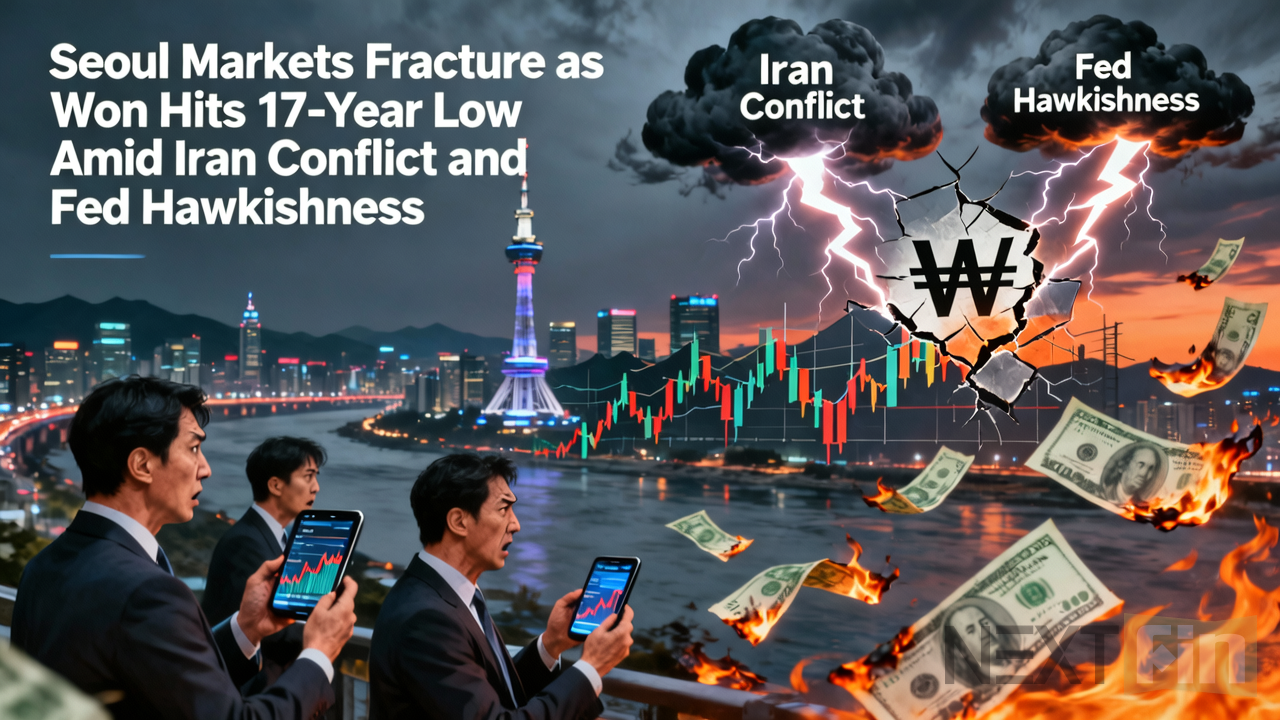 Seoul Markets Fracture as Won Hits 17-Year Low Amid Iran Conflict and Fed Hawkishness