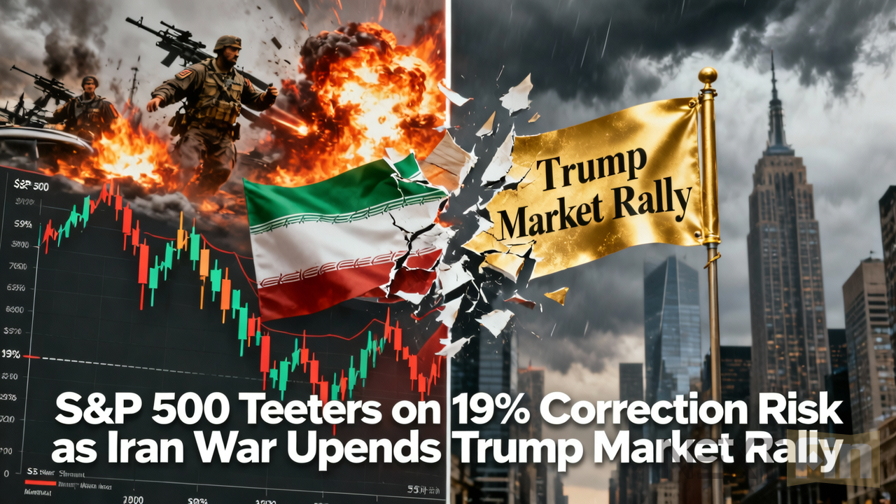 S&P 500 Teeters on 19% Correction Risk as Iran War Upends Trump Market Rally