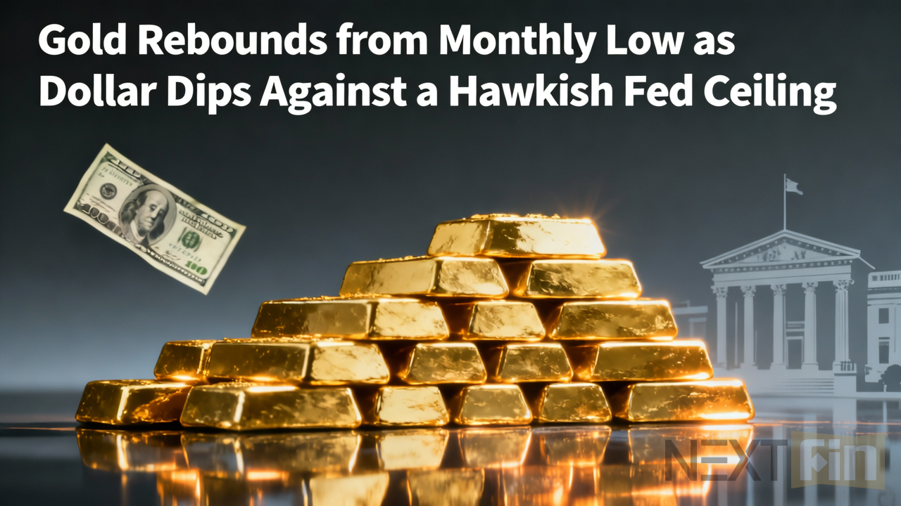 Gold Rebounds from Monthly Low as Dollar Dips Against a Hawkish Fed Ceiling