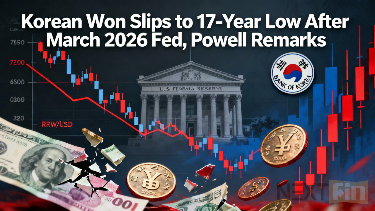 Korean Won Slips to 17-Year Low After March 2026 Fed, Powell Remarks