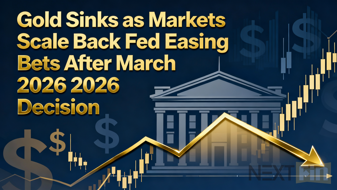 Gold Sinks as Markets Scale Back Fed Easing Bets After March 2026 Decision
