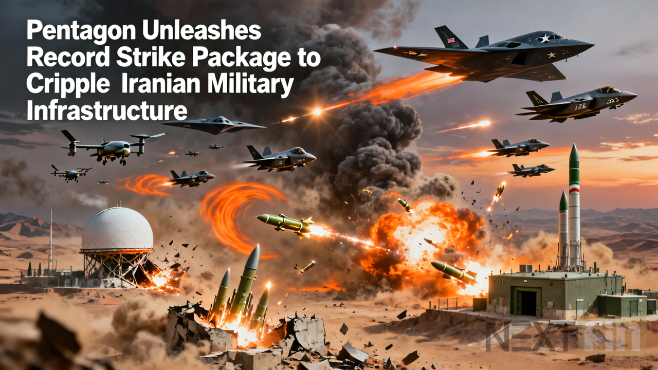 Pentagon Unleashes Record Strike Package to Cripple Iranian Military Infrastructure