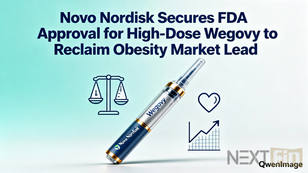 Novo Nordisk Secures FDA Approval for High-Dose Wegovy to Reclaim Obesity Market Lead